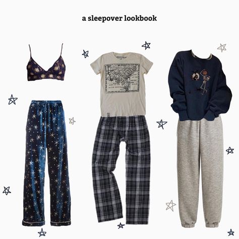 Lazy Core Outfits, Lazy Pajama Outfit, Pajamas Outfit Aesthetic, Pajama Outfits Aesthetic, Pajama Fits For School, Pajama Outfits Fashion, Fall Pajamas Aesthetic, Cute Sleepover Outfits, Grunge Pjs Outfit