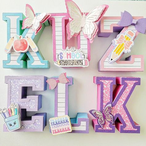 I will never stop being amazed at the amount of images included with @cricut access. Its limitless! . . . 3d letters from @amotherscrafts Foamies from @fancifulchaos Butterflies from @diycraft.tutorials #teacherappreciationweek #3dletters #craftingmama #etsyseller #beginnercrafter Butterflies, 3d Name, Cricut Access, Name Letters, 3d Letters, Teacher Appreciation Week, Kids Room Decor, Centerpiece Decorations, Kid Room Decor