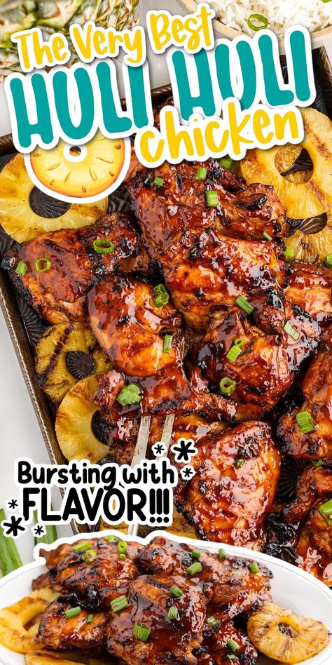 Essen, Huli Huli Chicken Recipe, Asiago Chicken, Huli Chicken, Hawaiian Chicken Recipes, Huli Huli, Huli Huli Chicken, Hawaiian Dishes, Grilled Dinner