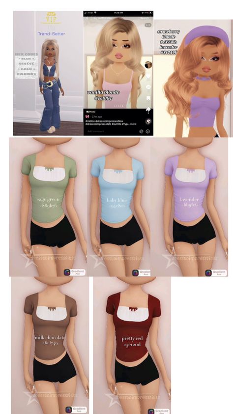 Fitness Dress, Fancy Dress Code, Black Hair Roblox, Aesthetic Roblox Royale High Outfits, Baddie Outfits Ideas, Coding Clothes, Combo Dress, Color Codes, Gaming Clothes