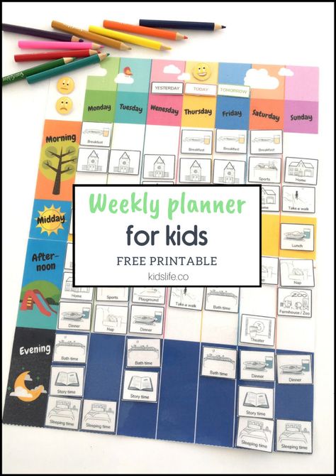 Montessori, Toddler Calendar, Weekly Family Planner, Visual Planner, Managing Time, Weekly Planner Free Printable, Planner Board, Weekly Calendar Planner, Weekly Planner Free