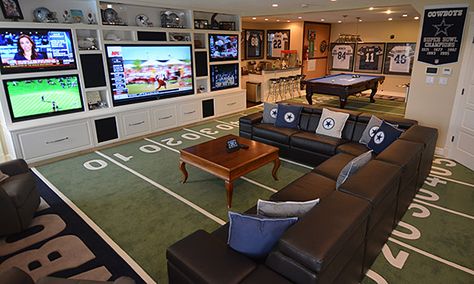 Woman Cave, Man Cave Designs, Dream Man Cave, Man Cave Design, Ultimate Man Cave, Man Cave Basement, Man Cave Home Bar, Entertainment Center Decor, Sports Room