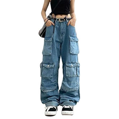 Y2k baggy jeans ,can everyday wear, home Improvement,gym,basketball,hiking,running,jogging, activewear,workout,shopping, fitness,outdoor activities,travel, beach vacation,night outing or theme party.also a good gift choice for your father,son,boyfriend and friends. Vintage Pants Women, Cargo Pants Baggy, Goth Pants, Big Pants, Workwear Jeans, Rave Music, Baggy Cargo Pants, Streetwear Jeans, Heavy Industry