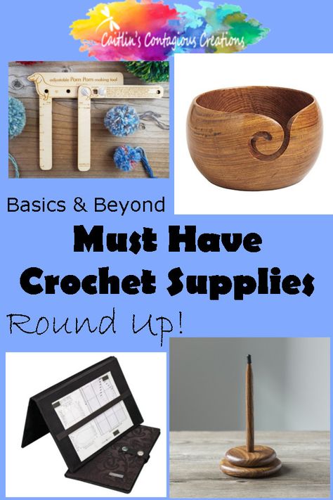 Amigurumi Patterns, Crochet Beginner Supplies, Tools For Crocheting, Beginner Crochet Tools, Crochet Tools Accessories, Must Have Crochet Supplies, Crochet Supplies For Beginners, Knitting Accessories Tools, Bag For Crochet Supplies