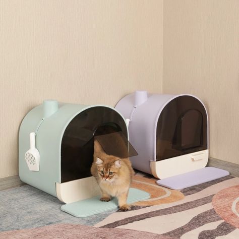 Cat Care Products, Cat Litter Box Diy, Hiding Cat Litter Box, Diy Litter Box, Toilet Odor, Cat Litter Boxes, Dog Puzzle Toys, Dog Bed Mat, Dog Carrier Bag