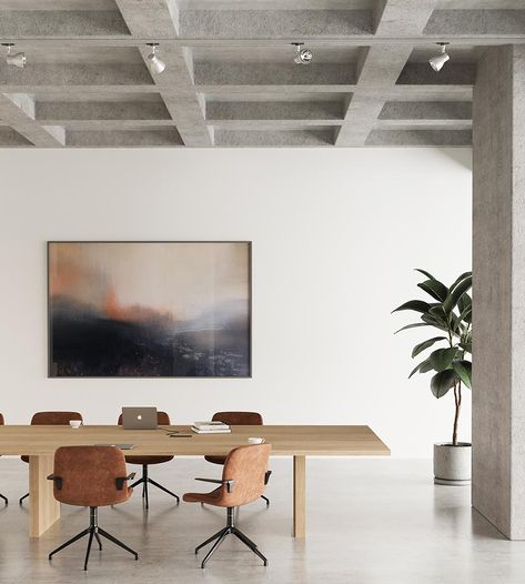 solid wood meeting table Minimal Conference Table, Office Wood Table, Minimal Conference Room, White Conference Table, Conference Room Art, Small Conference Room Design, Modern Office Meeting Room, Small Conference Room, Large Conference Room