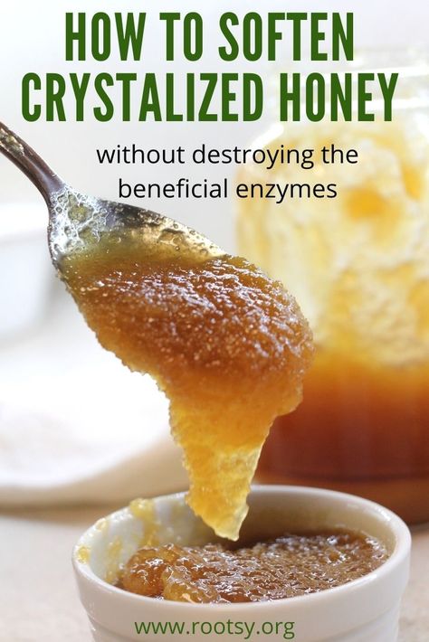 Decrystalize Honey, Crystallized Honey, Raw Honey Recipes, Honey Facts, Honey Crystalized, Frugal Meal Planning, Healthy Homemade Snacks, Scratch Recipes, Kitchen Skills