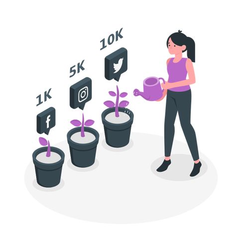 Influencer Illustration, Programming Illustration, Social Media Illustration, Illustration Social Media, Community Connection, Purple Vector, Inmobiliaria Ideas, Create A Story, Social Media Art