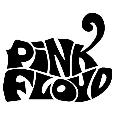 Pink Floyd Logo Pink Floyd Symbol, Pink Floyd Design, Retro Band Logo, Band Logos Rock, Band Logo Ideas, Rock Logo Design, Pink Floyed, Artist Logos, Pink Floyd Logo