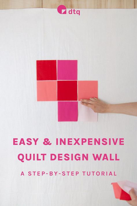 Searching for a simple step-by-step tutorial on how to make a design wall for quilting? Here it is! Follow our quilt design wall tutorial and make it just in 3 steps. Get to know everything a quilter need to know about the design wall - what is a design wall, how to choose the best material, and how to attach it. Design Wall For Quilting Sewing Rooms, Quilting Design Wall Diy, Patchwork, Couture, Quilt Planning Wall, Diy Quilt Wall, How To Make A Quilt Design Wall, Portable Quilt Design Wall, How To Make A Design Board For Quilting