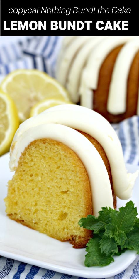 Nothing Bundt Cake Lemon, Burnt Cake, Bundt Cake Lemon, Everything Bundt Cakes, Lemon Creme Cake, Lemon Bunt Cake, Bunt Cake Recipe, Delicious Lemon Cake, Lemon Bundt Cake Recipe