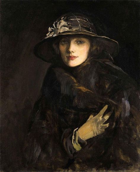 1915 Lady Gwendoline Churchill, née Bertie by Sir John Lavery From The Athenaeum John Lavery, Irish Painters, Giovanni Boldini, Glasgow School Of Art, Irish Art, Caravaggio, Woman Painting, Belle Epoque, Churchill