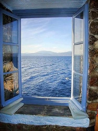 Ocean View Santorini Greece | easyservicedapartments | Flickr Tahiti, Grecia Santorini, Window View, Through The Window, Santorini Greece, Macedonia, Pretty Places, Greek Islands, Dream Destinations