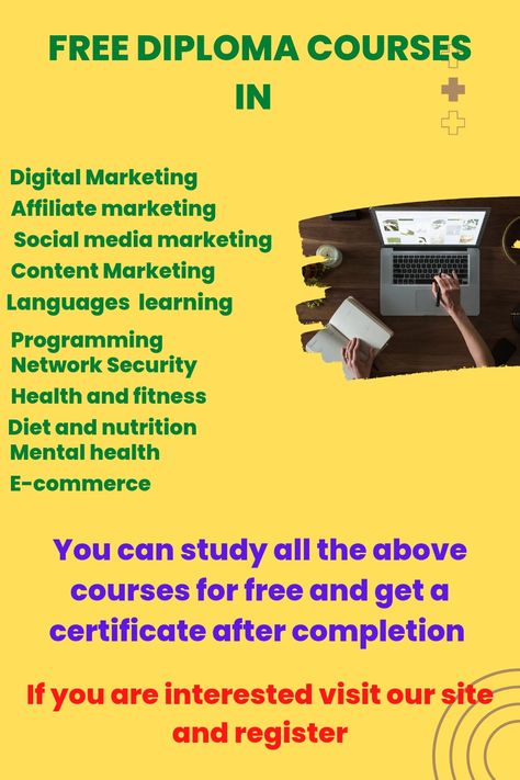 Free Medical Courses Online, Education Hacks, Free Certificate Courses, Free College Courses Online, Free College Courses, Online Digital Marketing Courses, Free Online Education, Creative Napkins, Earn Extra Money Online