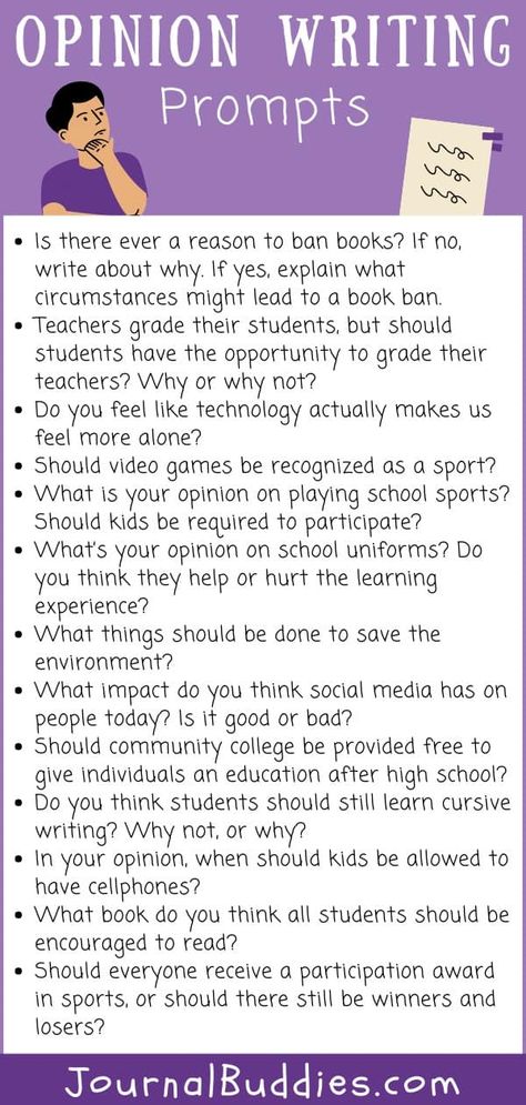 These opinion writing prompts are great to use in your classroom with your students or for your personal writing inspiration to develop your own opinion and viewpoint on a topic. Self Reflection Essay, High School Writing Prompts, Learn To Write Cursive, Opinion Writing Prompts, Fun Writing Prompts, Journal Prompts For Kids, Opinion Essay, Learning Cursive, Teaching Esl