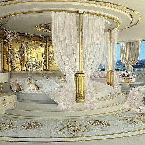 Luxury Bedrooms, Small Bedrooms, Luxury Bedroom Inspiration, Bedroom Ideas Luxury, Circle Bed, Luxury Bedroom Design, Sanctuary Bedroom, Round Beds, Decor Luxury