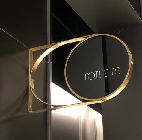 The Room Sathorn — view — Logo Lighting Design, Room Signage Design, Art Deco Bar Design, Signage Design Ideas, Round Signage, Luxury Signage, Gold Signage, Modern Signage, Signboard Design