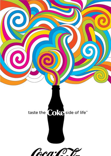 Coke Side of Life Poster Posterization Art, Bob Dylan Poster, Stefan Sagmeister, Saul Bass, Milton Glaser, Art Appliqué, Life Poster, Communication Design, History Design