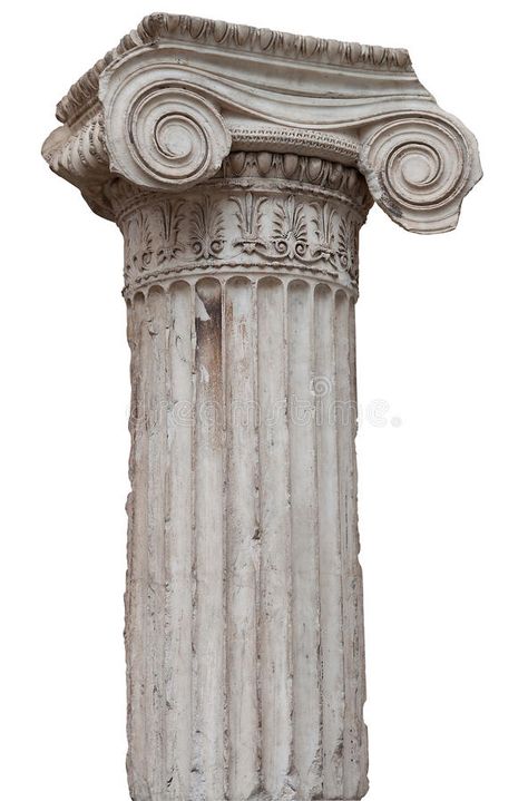 Ancient greek ionic column isolated on white. With clipping path , #AFFILIATE, #ionic, #column, #Ancient, #greek, #clipping #ad Greek Ionic Column, Ancient Greek Buildings, Ancient Buildings Architecture, Greek Buildings, Greece Architecture, Ionic Column, Greek Columns, Image Vintage, Greek Temple