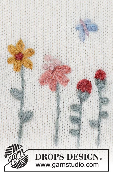 Back Stitch, Magazine Drops, Wool Embroidery, 자수 디자인, Handwork Embroidery Design, Sewing Embroidery Designs, Flower Embroidery Designs, Free Embroidery Designs, Crochet Diagram