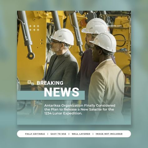 News Template Design Social Media, Instagram News Post Design, News Design Graphics, Social Media News Design, News Post Instagram, Cover Post Instagram Design, News Social Media Design, News Template Design, News Poster Design