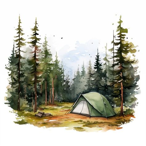 10 Camping Clipart, Camping in Nature JPG, Camp JPG, Watercolor Clipart, High Quality JPG, Digital Download, High Resolution, Commercial Use - Etsy Ukraine Free resources of watercolor clip arts for invitation, branding, and logo. See more ideas about clip art, watercolor, watercolor clipart. Nature, Camping Watercolor Painting, Camp Watercolor, Camping In Nature, Nature Clipart, Camping Clipart, Watercolor Art Landscape, Nature Watercolor, Handmade Ceramic Tiles