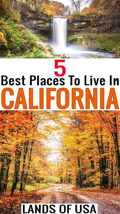 05 Best Places To Live In California | California Living Ideas | Vacant Lands | Cheap Property Sale Best Midwest Fall Trips, Fall Weekend Trip, Midwest Fall, Midwest Weekend Getaways, Midwest Getaways, Fall Weekend Getaway, Fall Foliage Trips, Fall Destinations, Midwest Road Trip