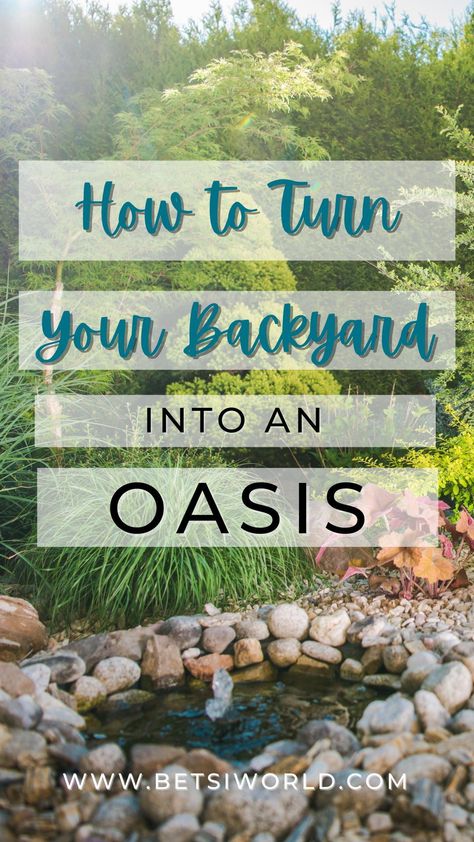 Learn how to turn your backyard into an oasis. Find out the best plants, trees, and shrubs for your climate, and the best ways to make your garden beautiful. backyard gardens, backyard decor, home backyard, great backyard, backyard dreams, backyard decorating ideas Backyard Oasis Garden, How To Start Landscaping Backyard, Functional Backyard Ideas, Garden Oasis Backyard, Hawaiian Backyard, Rustic Backyard Ideas, Outdoor Oasis Ideas, City Homestead, Backyard Garden Oasis