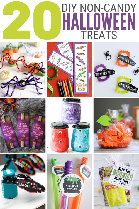 Halloween is coming. Ditch the candy and make some cute gifts that won’t wreck your teeth. Here are 20 non-candy Halloween treats great for kids of all ages. #thecraftyblogstalker #breadmakerrecipes #breadmachinerecipes #breadrecipes Halloween Goodie Bag Ideas Non Food, Halloween Favors Non Candy, Cute Halloween Treats For Preschool, Halloween Treat For Classmates, Cheap Halloween Gift Ideas, Halloween Candy Craft Ideas, Unique Halloween Treats To Hand Out, Preschool Halloween Treats Non Food, No Candy Halloween Treat Bags