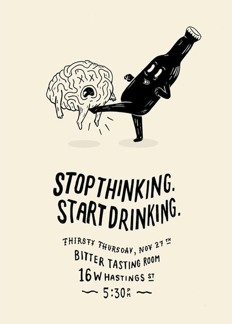 Bar Posters Funny, Drinking Graphics, Text Illustration Design, Drinks Poster Design, Drink Poster Design Ideas, Bar Poster Design, Drinking Posters, Drinking Illustration, Best Poster Design