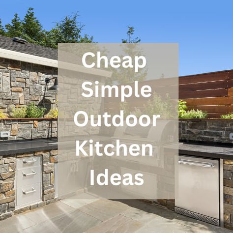 Are you looking for cheap simple outdoor kitchen ideas? As... You're reading Cheap Simple Outdoor Kitchen Ideas written by Chas which appeared first on Chas' Crazy Creations - See what I repurpose, upcycle, clean, organize, hack, craft, and hack today.... Basic Outdoor Kitchen Ideas, Outdoor Kitchenette Ideas, Upcycled Outdoor Kitchen, Barbaque Ideas Design Diy, Outdoor Kitchen Area On A Budget, Small Outdoor Kitchens On Deck, Outdoor Porch Kitchen Ideas, Bbq Design Outdoor Modern, Outdoor Kitchen Diy On A Budget Simple