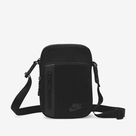 Cross Body Bag Pattern Free, Nike Shoulder Bag, Side Bags For Men, Black Bag Outfit, Cross Body Bag Pattern, Tech Bag, Nike Bags, Small Item Storage, Bag Pattern Free