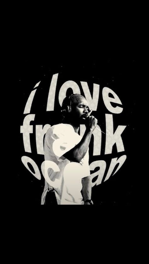 Ocean Profile Picture, Profile Picture Black And White, Aesthetic Frank Ocean, I Love Frank Ocean, Black And White Concert, Profile Picture Black, Frank Ocean Aesthetic, Picture Black And White, Ocean Tshirt