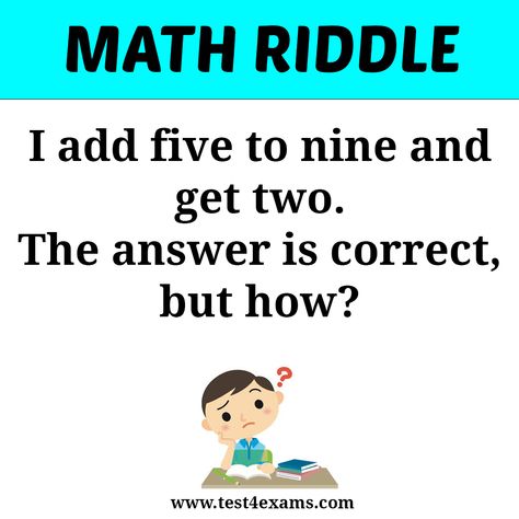 Funny math riddle questions and answers for kids and adults. Get more puzzle and riddle on this website. Riddle Questions And Answers, Maths Riddles, Riddle Questions, Mathematics Humor, Math Riddles Brain Teasers, Math Logic Puzzles, Funny Puzzles, Brain Teasers With Answers, Brain Teasers For Kids