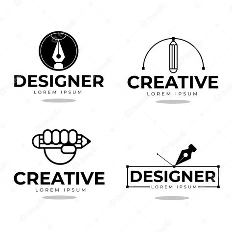 Advertising Logo Design Ideas, Creative Designer Logo, Logo For Graphic Designer Company, Graphic Studio Logo, Graphic Designer Logo Ideas, Graphic Designer Logos, Department Logo Design, Graphic Designer Logo Personal, Moodboard Graphic Design