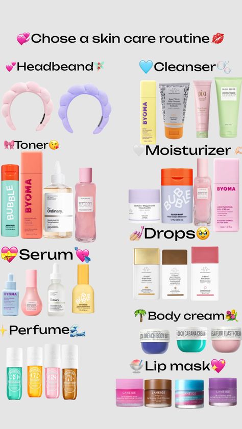 Skin Care Items For Teens, Good Skincare Products For Teens, Cheap Skin Care Routine, Teen Skincare Routine, Skincare Bag, Preppy Makeup, Summer Skincare Routine, Teen Skincare, Popular Skin Care Products