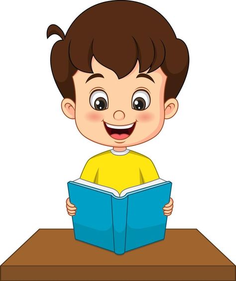Cartoons Reading Books, Reading Cartoon, Tooth Cartoon, Boy Reading, Reading Pictures, Student Cartoon, Book Clip Art, Teacher Classroom Decorations, Kids Reading Books