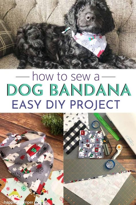 Couture, Free Sewing Projects For Beginners, Bandana Projects, Bandana Tutorial, Dog Bandana Tutorial, Dog Bandana Diy, Puppy Pawty, Bandanas Diy, Dog Bandana Pattern