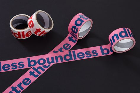 New Graphic Identity for Boundless Theatre by Spy — BP&O Brand Identity Design, London Spy, Design Tape, Graphic Identity, Box Tape, Craft Packaging, Packaging Tape, 로고 디자인, Packaging Labels