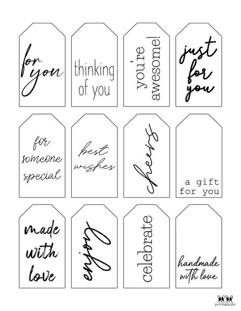 Printable Gift Tags-Page 31 Gift Tag Template Free Printable, Gift Tag Template Free, Tag Template Free, Printable Tags Template, Gift Tag Labels, Gift Tags Birthday, Editable Gift Tags, Free Printable Tags, Free Printable Gifts