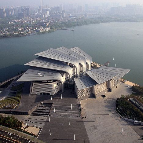 Theatre Architecture, Wuxi, Grand Theatre, Theater Architecture, مركز ثقافي, Jiangsu China, Architectural Competition, Landscape Construction, Roof Architecture