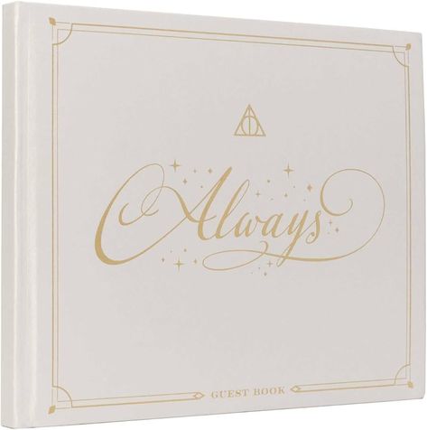 Amazon.com: Harry Potter: Always Wedding Guest Book: 9798886633436: Insights: Books Harry Potter Favors, Harry Potter Wedding Invitations, Harry Potter Always, Harry Potter Wedding Theme, Gold Foil Design, Foil Design, Harry Potter Wedding, Wedding Fans, Magical Wedding