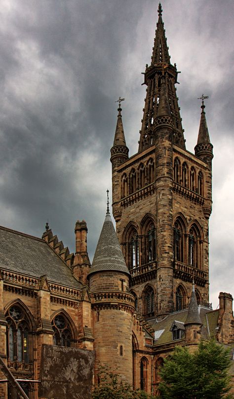 https://flic.kr/p/6BtcGT | Glasgow University | The place I went for school.  It doesn't bored me after looking at this building so many years. It is truly and amazing building structure with many fine details. Listening to the bell in the courtyard that rings every hour is one of the things I like to do.  TGIF!! Will be away, hope everyone has a good weekend !! :)  See it LARGE Belem, Glasgow University, Castle Aesthetic, Amazing Buildings, Glasgow Scotland, Building Structure, Gothic Architecture, Old Building, Beautiful Architecture