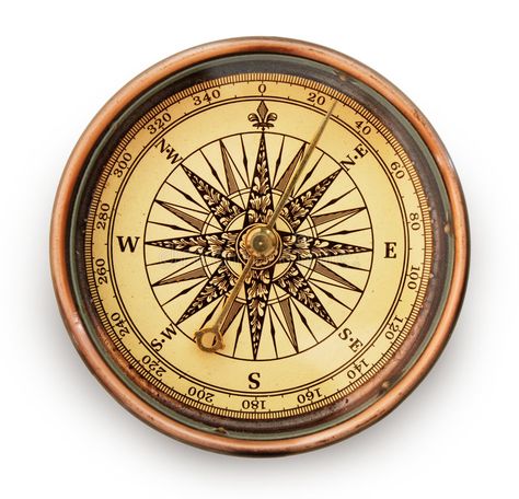 Compass Aesthetic Vintage, Compass Pictures, Old Compass Vintage, Compass Aesthetic, Sketching Objects, Vintage Compass Tattoo, Compass Picture, North Compass, Pirate Compass