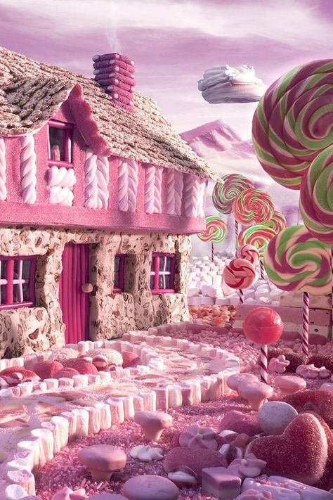 A Candyland Dream Home Carl Warner, متحف فني, Dunia Disney, Pelan Rumah, Hansel Y Gretel, Fotografi Bawah Air, Tout Rose, Seni Vintage, Candy House