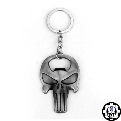 Heavy-duty the annoyer skull keychain This skull keychain the annoyer has a very high resistance and is very solid. Made of bronze, this key ring has a unique shine. You can also use it as a bottle opener. Material: Bronze Thanks to its design, it can also be used as a pendant hanging from your necklace. Maintenance free Skull Keychain, Glasses Fashion Women, The Punisher, Skull Logo, Bottle Opener Keychain, Beer Bottle Opener, Skull Jewelry, Glasses Fashion, Key Holder