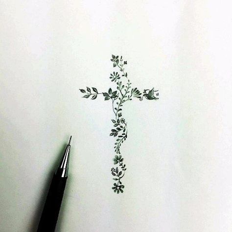 beautiful! Christian Tattoos, Tattoo Inspiration, Wörter Tattoos, Hirsch Tattoo, Cross Tattoos For Women, Inspiration Tattoos, Dainty Tattoos, Subtle Tattoos, Dream Tattoos