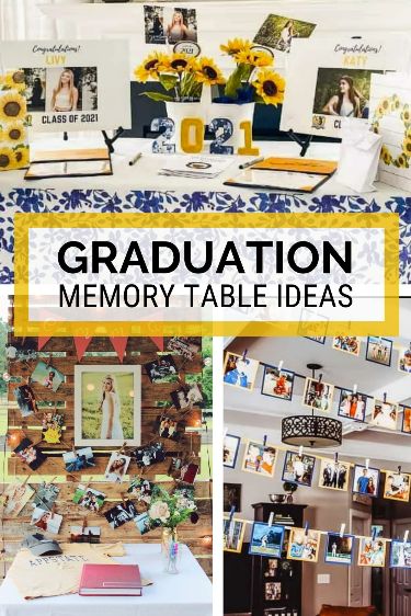 Transform your graduation celebration into a stylish and memorable event with these DIY decor ideas! From chic memory table displays to trendy photo backdrops, we've curated a collection of creative and budget-friendly decorations that will wow your guests. Discover the best graduation party decor ideas with Savvy Swarey and make your celebration truly special! #GraduationCelebrationDecorationIdeas #GraduationCelebrationDecor #GraduationCelebrationDecorationsDIY Graduation Party Photo Ideas, Memory Table Ideas, Display Table Ideas, Senior Display Table Ideas, Graduation Display Table, Graduation Picture Display, Graduation Gift Table, Dorm Room Cozy, Graduation Party Decor Ideas