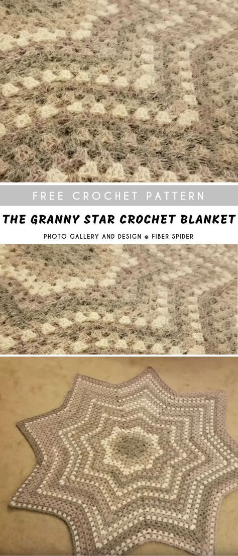 The Granny Star Crochet Blanket #crochetpatternsfree  #crochetblanket #throw #afghan Crochet Star Blanket Patterns Free, Crochet Granny Star Pattern, Crochet Granny Star Blanket, Easy Crochet Star Blanket Free Pattern, Star Granny Square Blanket, Granny Star Crochet Pattern, Star Granny Square Crochet Pattern Free, Crochet Star Blanket Free Pattern, Crochet Star Blanket Pattern