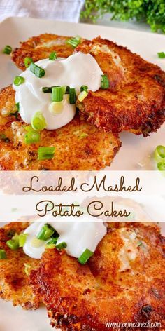 Leftover Mashed Potatoes Recipes, Mashed Potato Patties, Potato Cakes Recipe, Mashed Potato Cakes, Loaded Mashed Potatoes, Potato Patties, Thanksgiving Menu Ideas, Leftover Mashed Potatoes, Potato Recipes Side Dishes